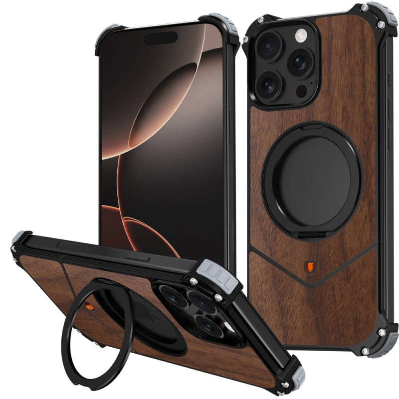 Telefon 16 Pro Max Fodral MagSafe Wood Finish