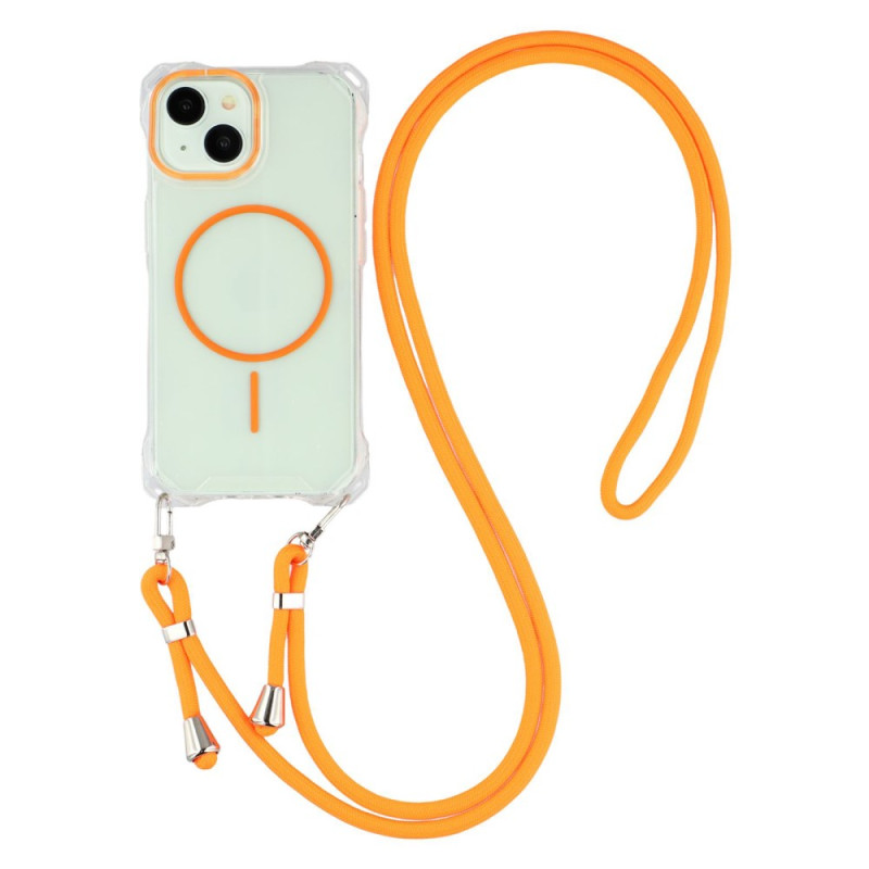 Fodral med dragsko iPhone 15 Hybriddesign
