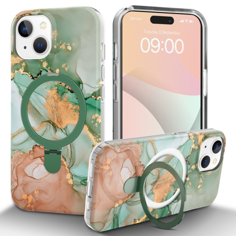 iPhone 15 Fodral Magafe Marble Ring Stativ
