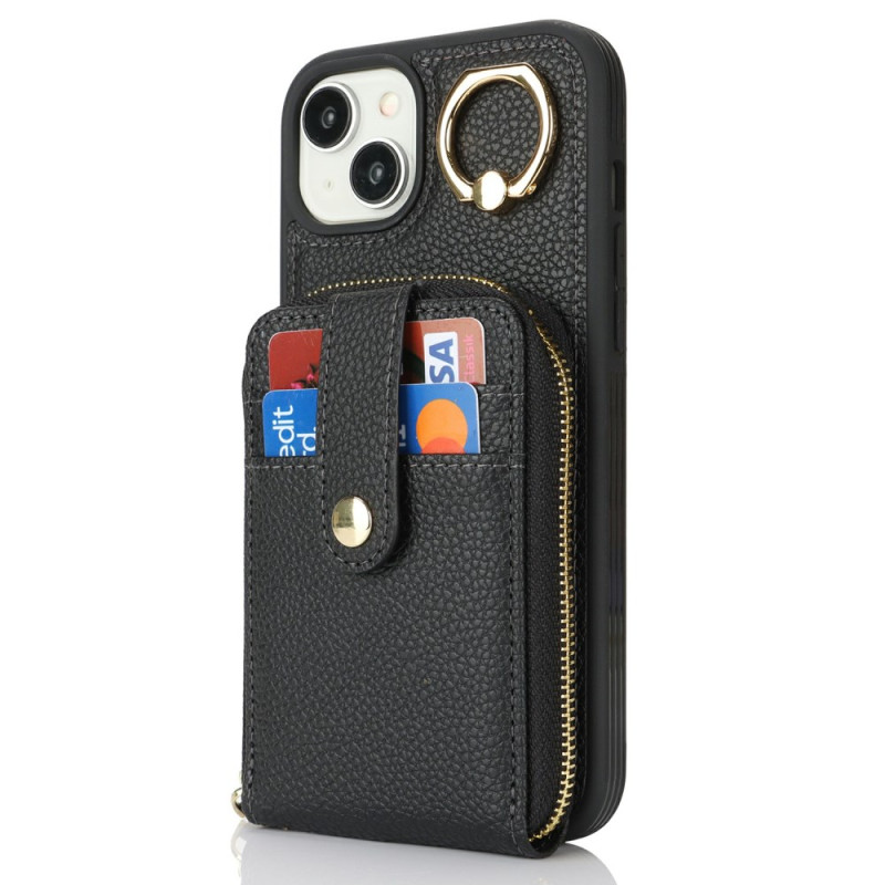 Fodral iPhone 15 Plus / 14 Plus Ficka med dragkedja
