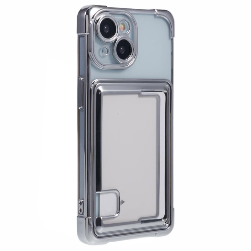 Genomskinlig
förstärkt iPhone 15 Plus-fodral med korthållare
