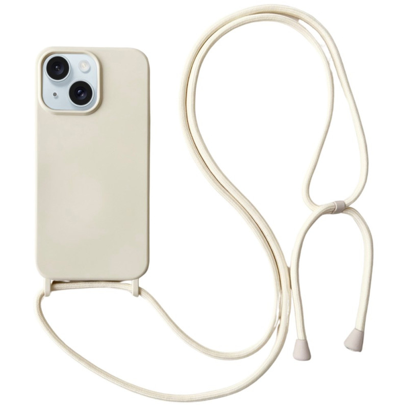 iPhone 15 Plus Classic silikonfodral med sträng