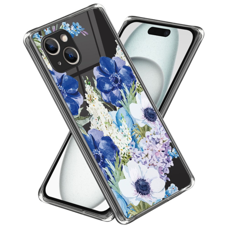 Blommigt fodral för iPhone 15 Plus