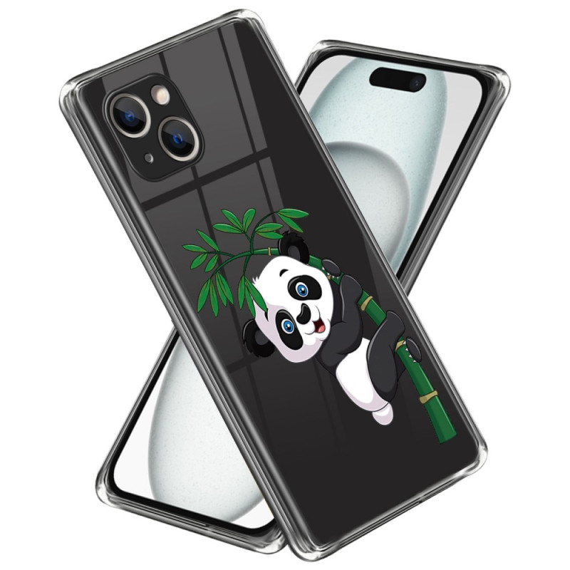 Fodral Panda och bambu iPhone 15 Plus