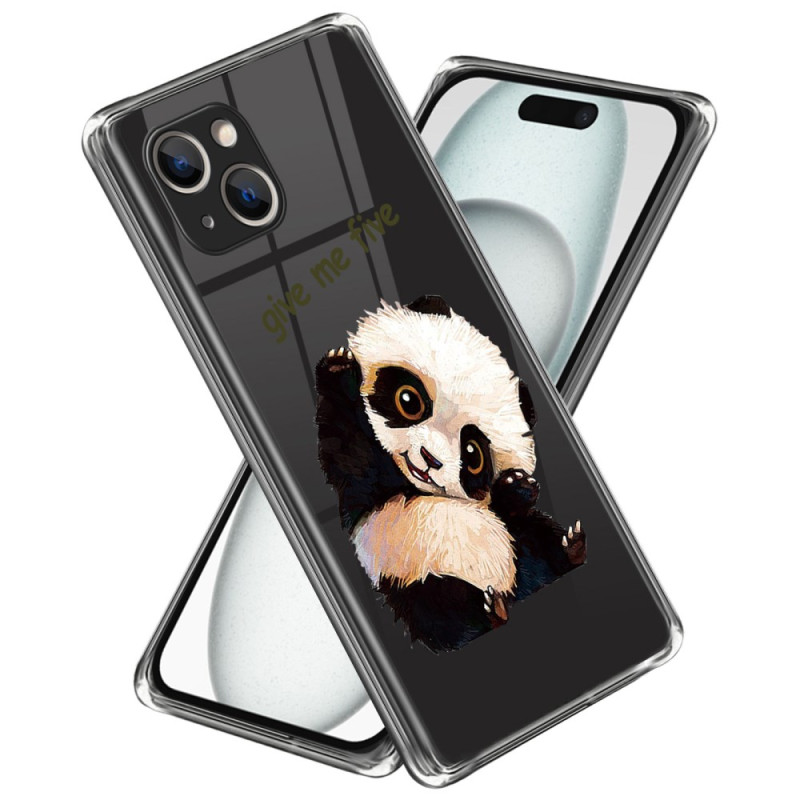 Panda-mönster iPhone 15 Plus-fodral