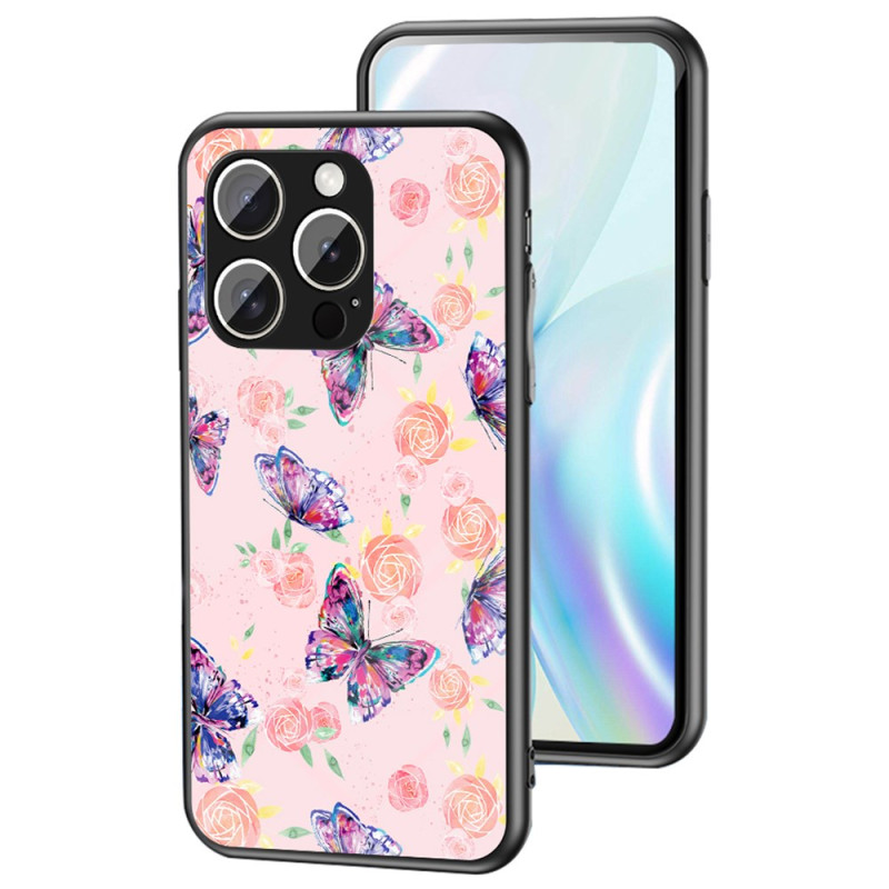 Fodral iPhone 15 Pro Max Härdat glas Fjärilar