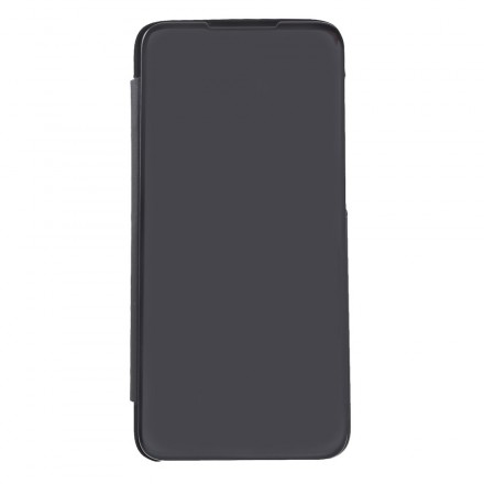 View cover OnePlus 6T Spegel och lädereffekt