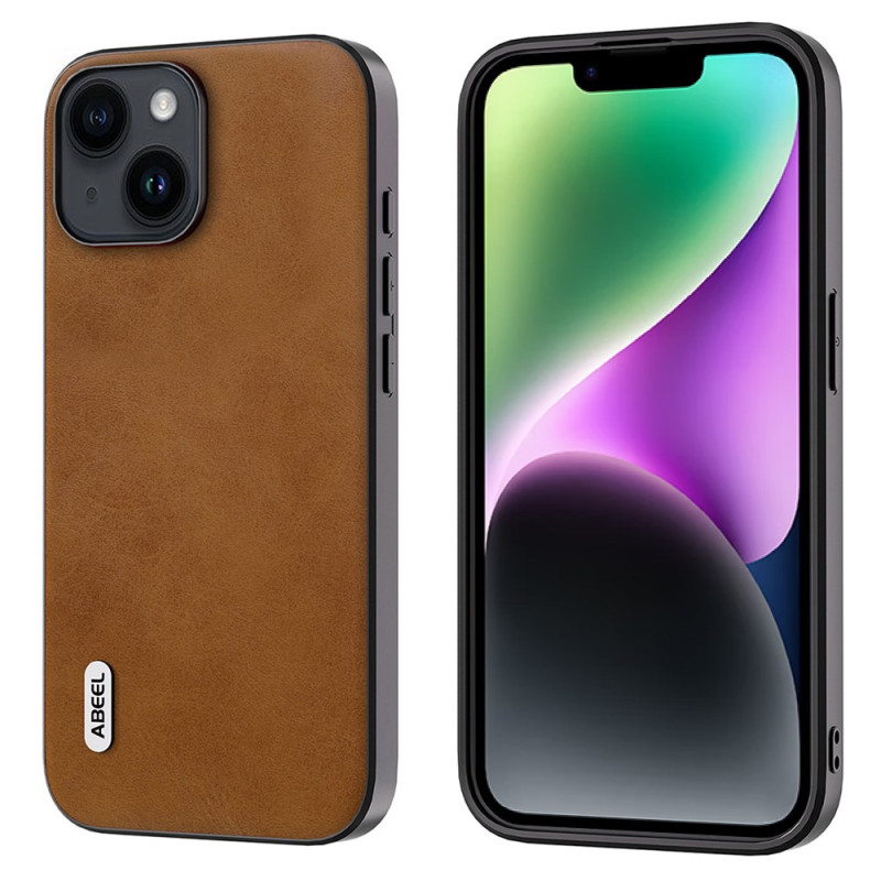 Läder-effekt iPhone 14 Fodral Finesse