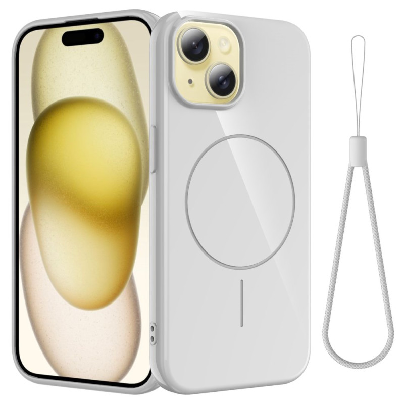 iPhone 14 Magsafe silikonfodral med nyckelband