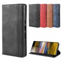 Sony Xperia 10 Faux Läder Flip Cover Plain