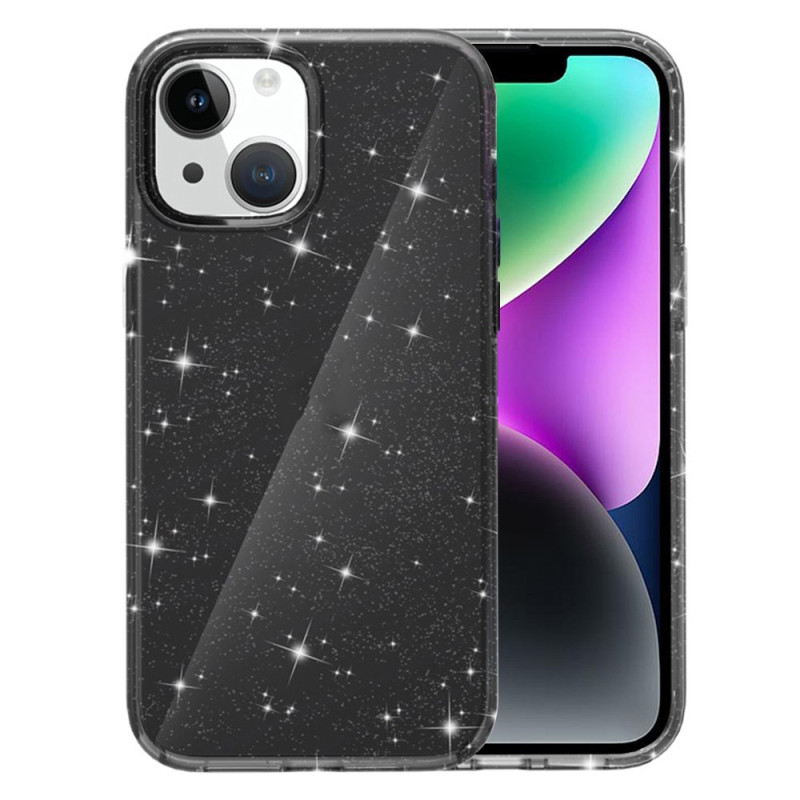 Genomskinligt Glitter iPhone 14 / 13 Fodral