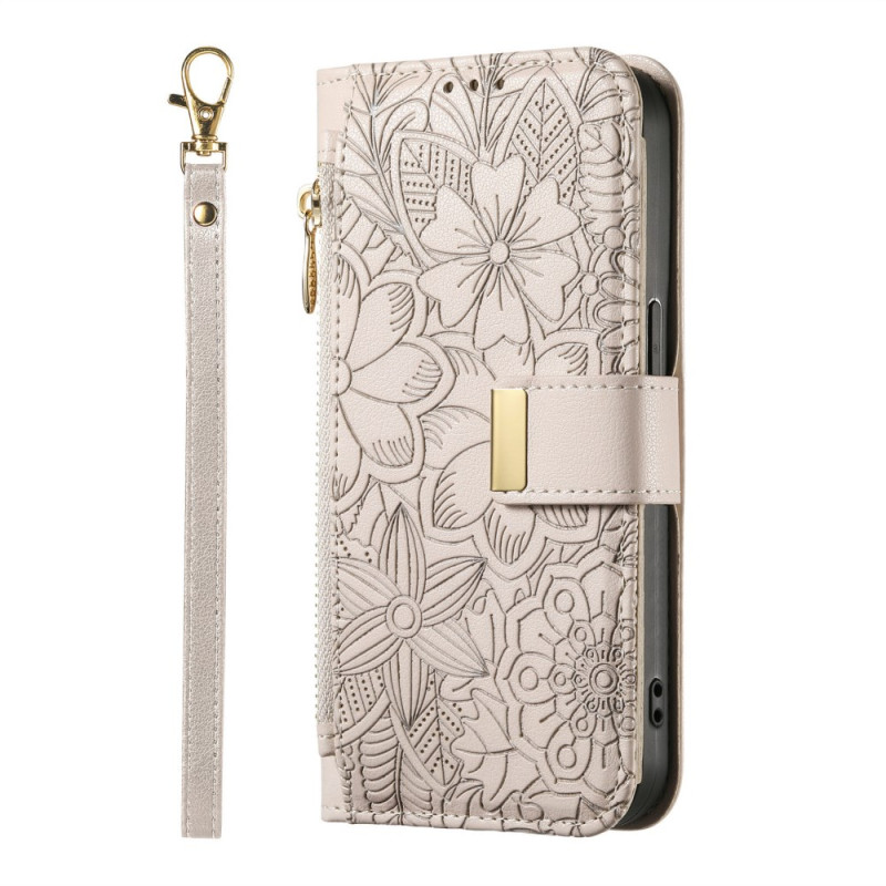 Xiaomi Redmi 15 4G / 5G Plånboksfodral med blommigt tryck