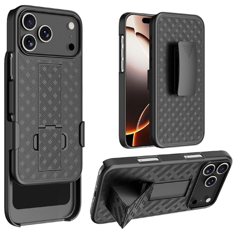 iPhone 17 Pro skjutbart fodral med stativ och klämma