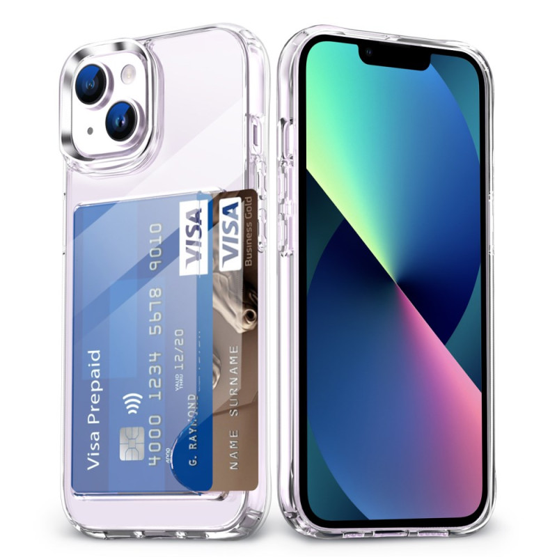 Genomskinlig
 iPhone 13-fodral med korthållare