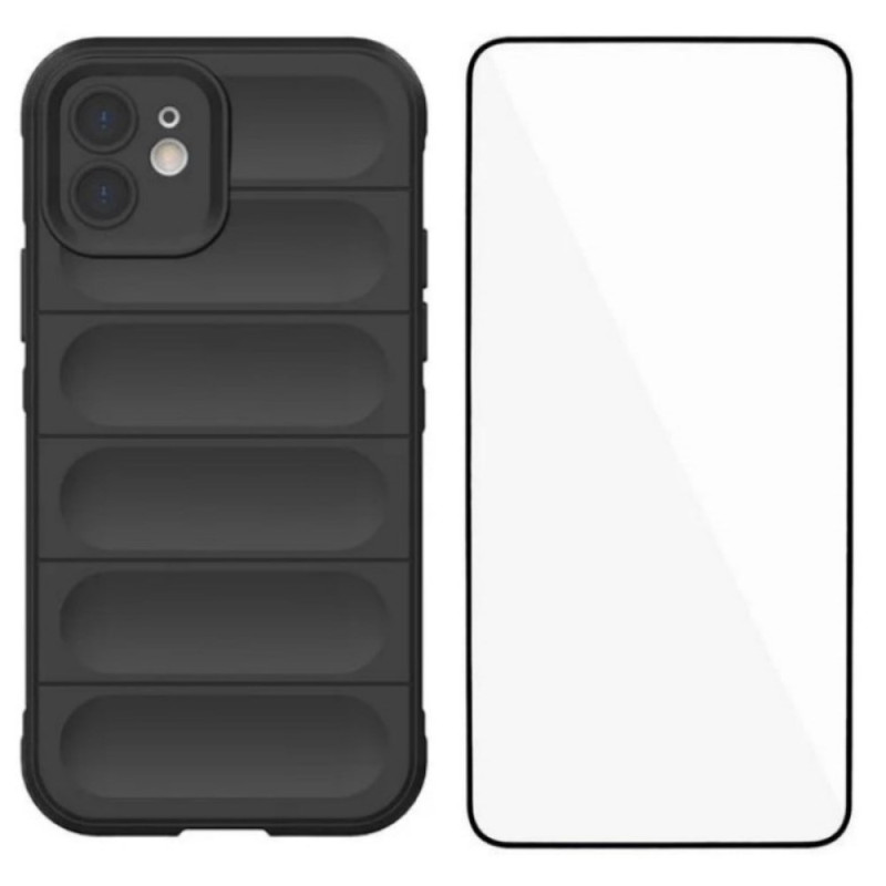 iPhone 12 halkfritt fodral med skärmskydd