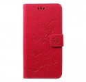 Samsung Galaxy A50 Ffjärilar och blommor Rem Case