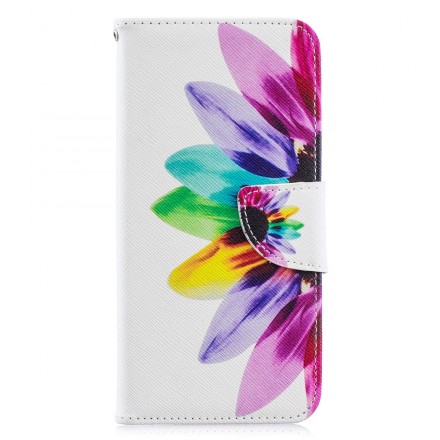 Huawei Y6 2019 vattenfärg blomma skal