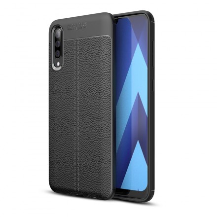 Samsung Galaxy A50 läderfodral Lychee Effekt Double Line