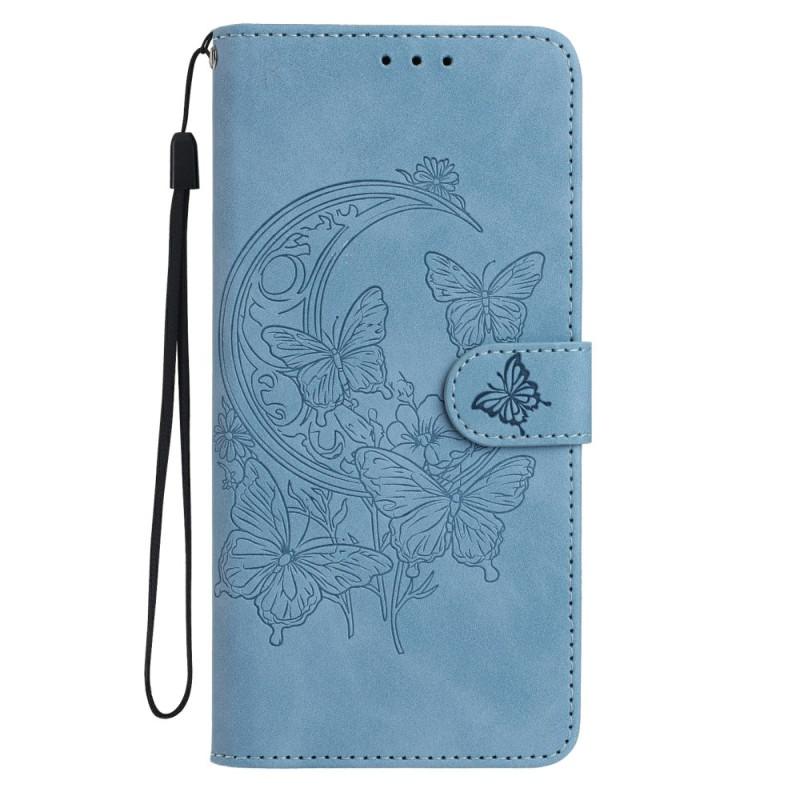 Xiaomi 17 Fodral i mocka Butterfly Flight