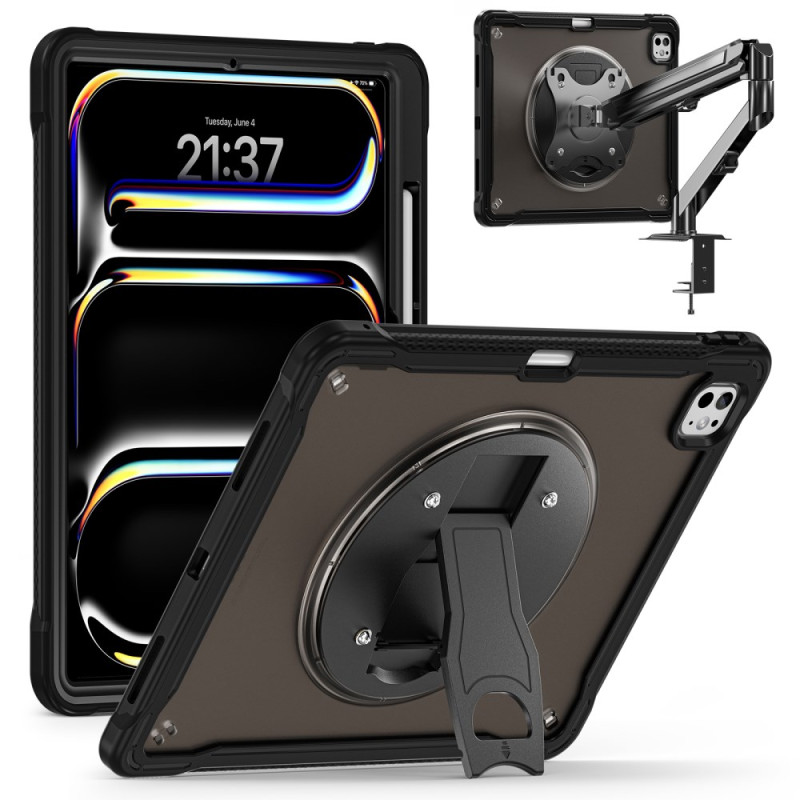 iPad Pro 13 (2025) / 13 (2024) Genomskinligt fodral med stativ