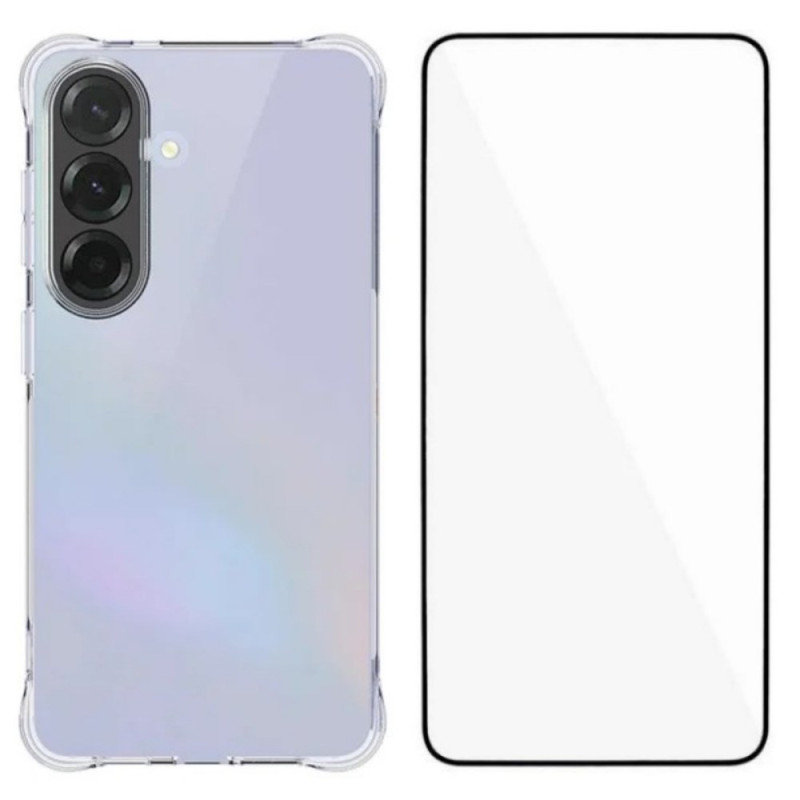 Samsung Galaxy S26 Clear Förstärkt Fodral med Skärmskydd