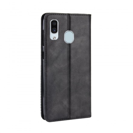 Flip Cover Samsung Galaxy A40 läder effekt Vintage stilfullt