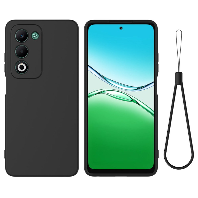 Oppo A5 5G / 4G flytande silikonfodral för nyckelband
