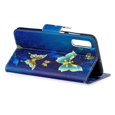 Samsung Galaxy A70 Guld Butterfly Case