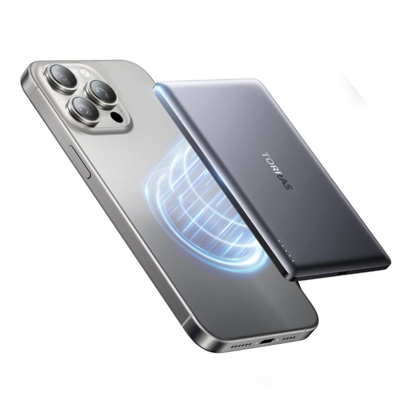 MagSafe 5000mAh externt batteri TORRAS Minimag