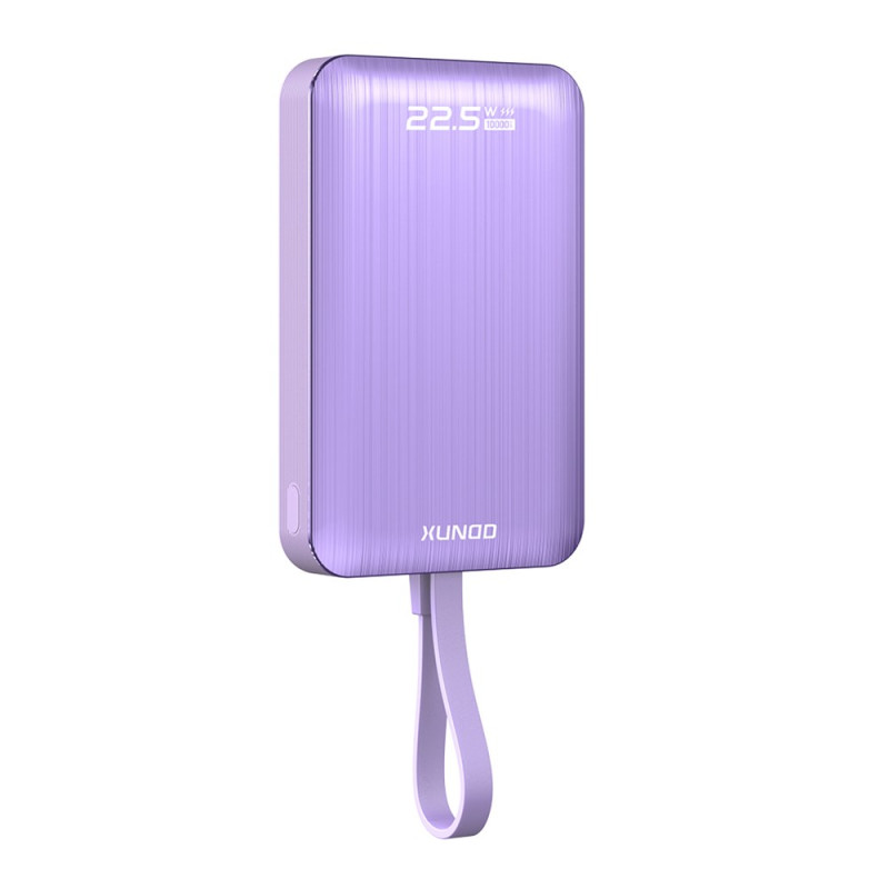 10000mAh Magnetiskt externt batteri med integrerad kabel XUNDD