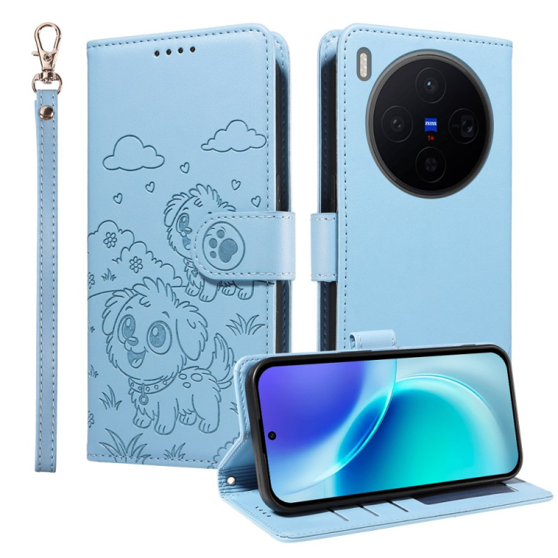 Vivo X300 Hund RFID-skyddsfodral Gravyr