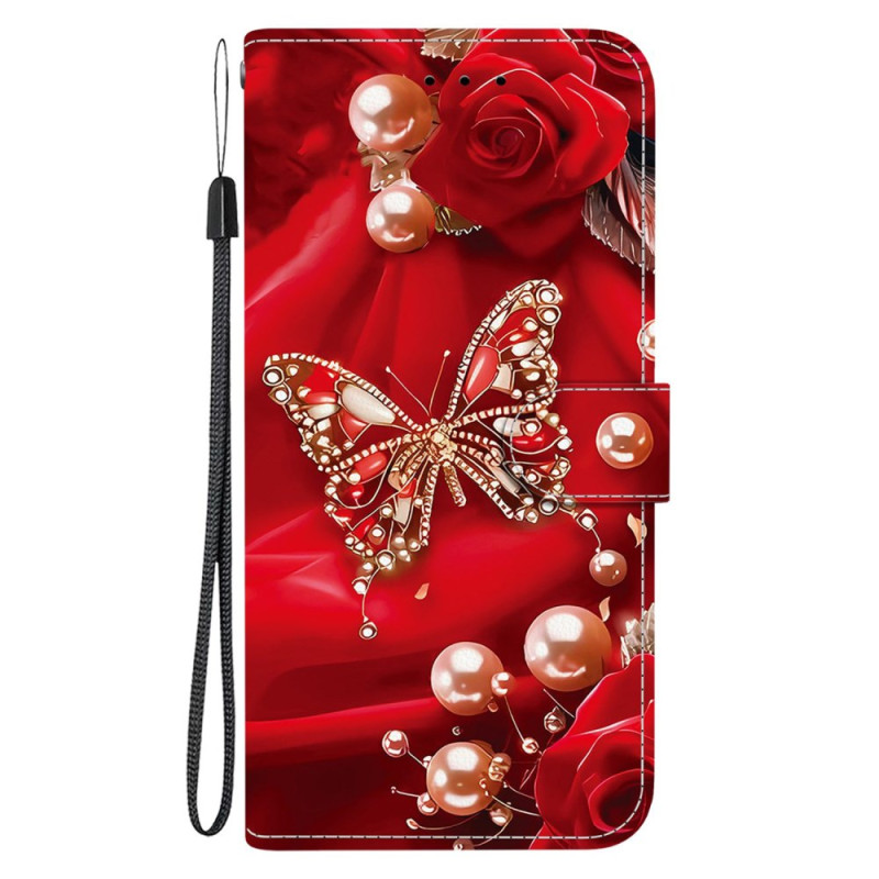 Honor 400 Lite Pearl Pink Butterfly Fodral