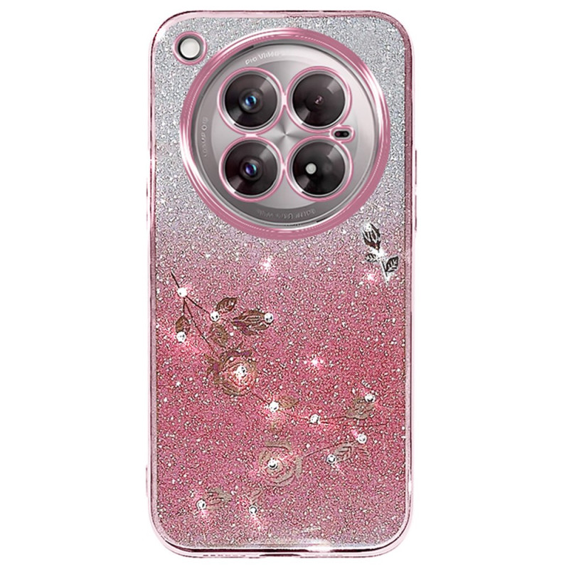 Infinix Zero 40 5G Fodral med blommor och glitter KADEM