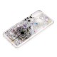 Huawei P30 Lite Genomskinlig Cover Dandelion Black Glitters