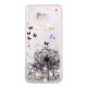 Huawei P30 Lite Genomskinlig Cover Dandelion Black Glitters