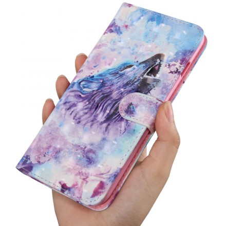 Huawei P30 Lite Watercolour Wolf Case