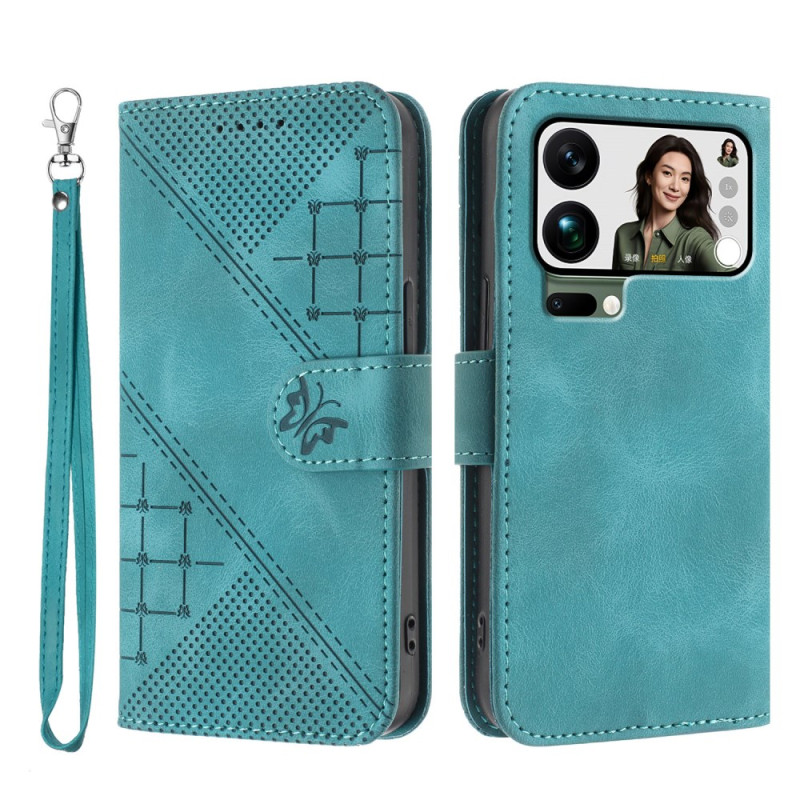 Fodral Xiaomi 17 Pro Max Fjäril och geometrisk design