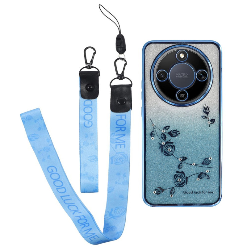 Honor Magic 8 Lite Skydd Blommigt mönster och sladdar KADEM