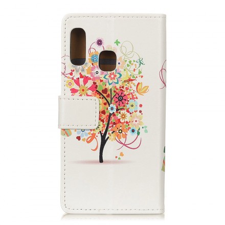 Samsung Galaxy A20e blomma träd fodral