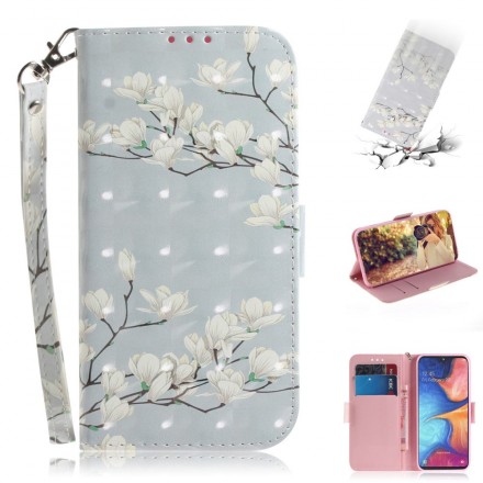 Fodral Samsung Galaxy A20e Flower Tree med band