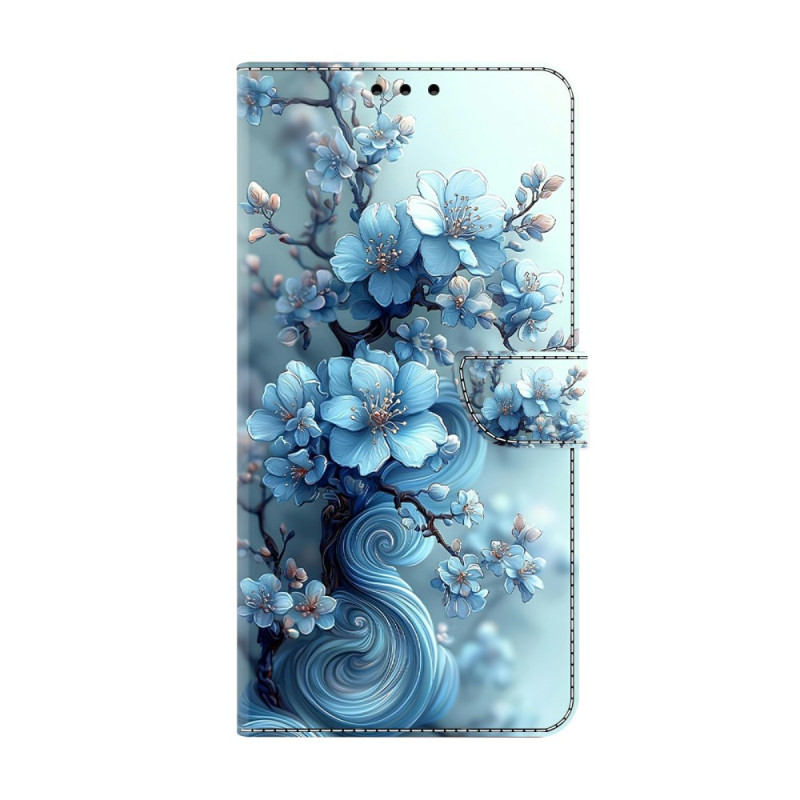 Samsung Galaxy S26 Plus Fodral Blommor Isblå