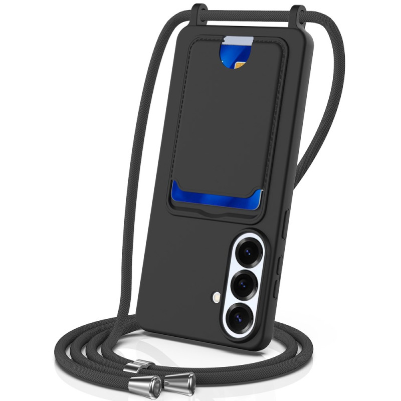 Coque à Cordon Samsung Galaxy S26 Plus Porte-Carte et Lanière