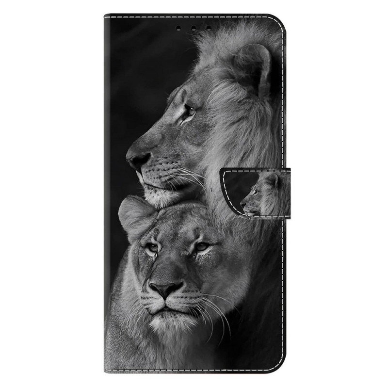 Housse Samsung Galaxy A57 5G Couple de Lions
