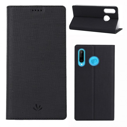 Flip Cover Huawei P30 Lite texturerat