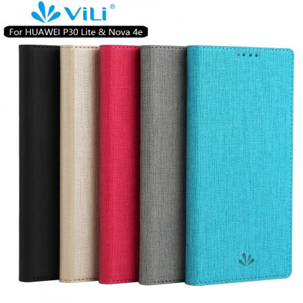 Flip Cover Huawei P30 Lite texturerat