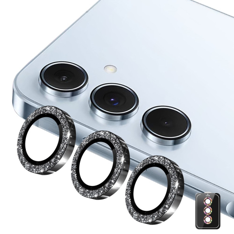 Lentille de Protection en Verre Trempé pour Samsung Galaxy A57 5G / A37 5G Anneaux Strass