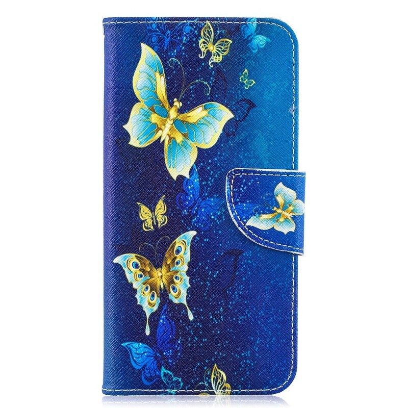 Samsung Galaxy A10 Guld Butterfly Case