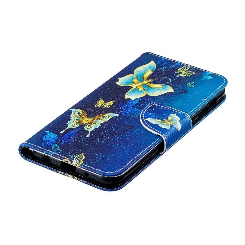 Samsung Galaxy A10 Guld Butterfly Case