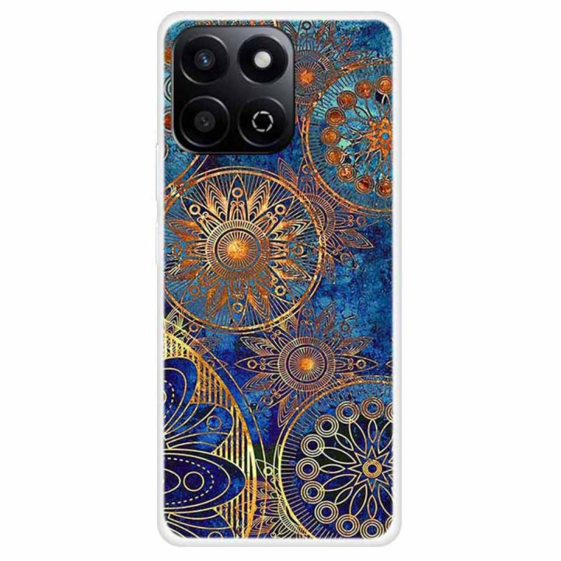 Honor X7c 4G / 200 Smart 5G guldblommigt fodral