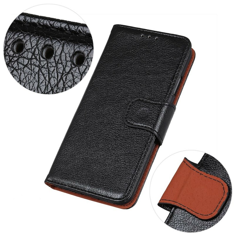 Samsung Galaxy A10 Cover Glossy Läder Effekt Chic Samsung Galaxy A10 Cover Glossy Läder Effekt Chic